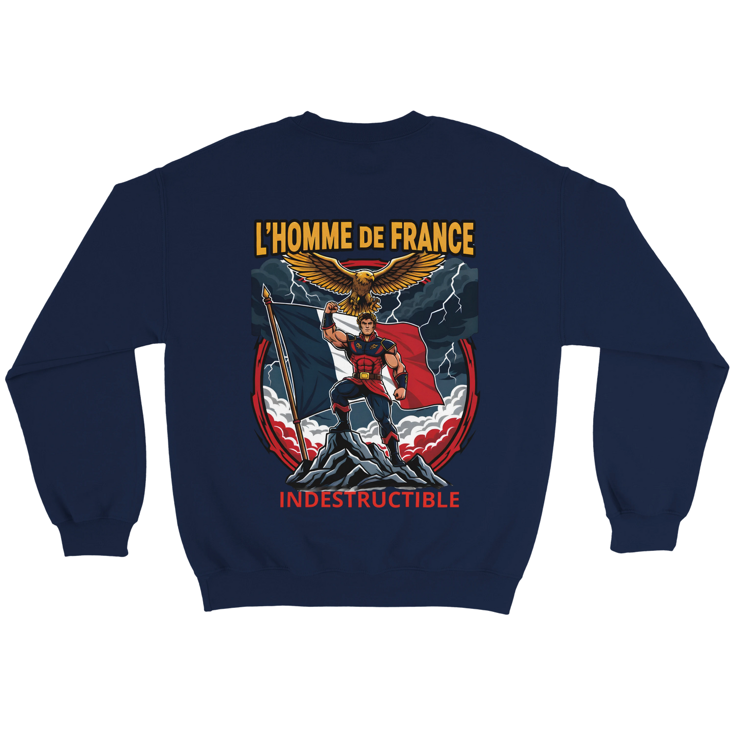 Sweat-shirt Homme France - Premium Cotton Blend Crewneck