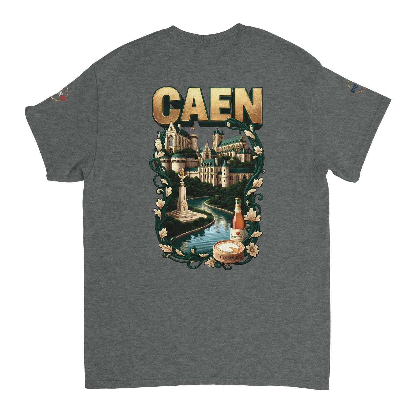 T-shirt Unisexe Caen - Ville de France - Design Classique en Coton