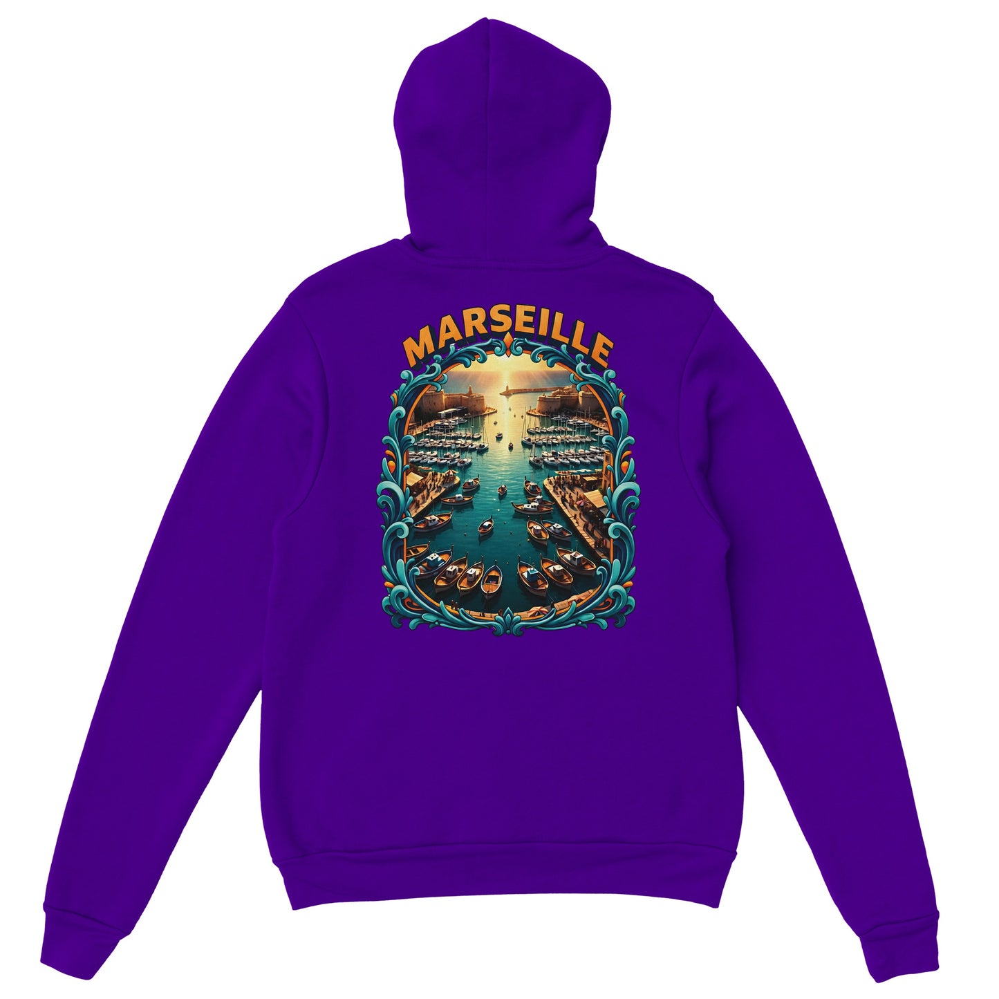 Sweat à capuche unisexe Marseille – Hoodie premium en coton mélangé