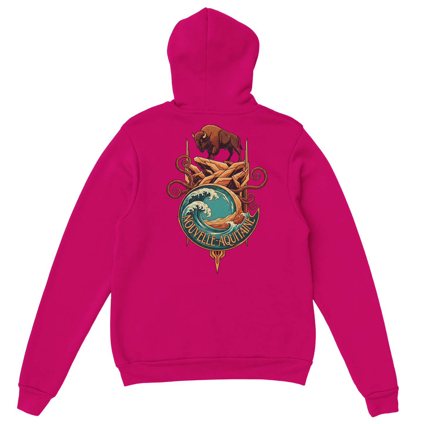 Sweat à capuche unisexe Nouvelle-Aquitaine - Hoodie premium en coton mélangé
