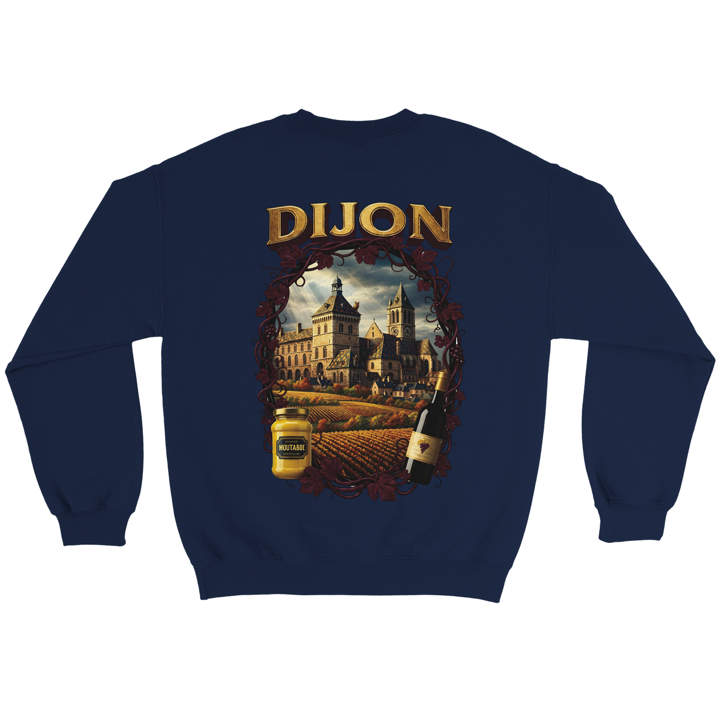 Sweat-shirt Unisexe Dijon – Ville de France – Coupe Classique Confortable