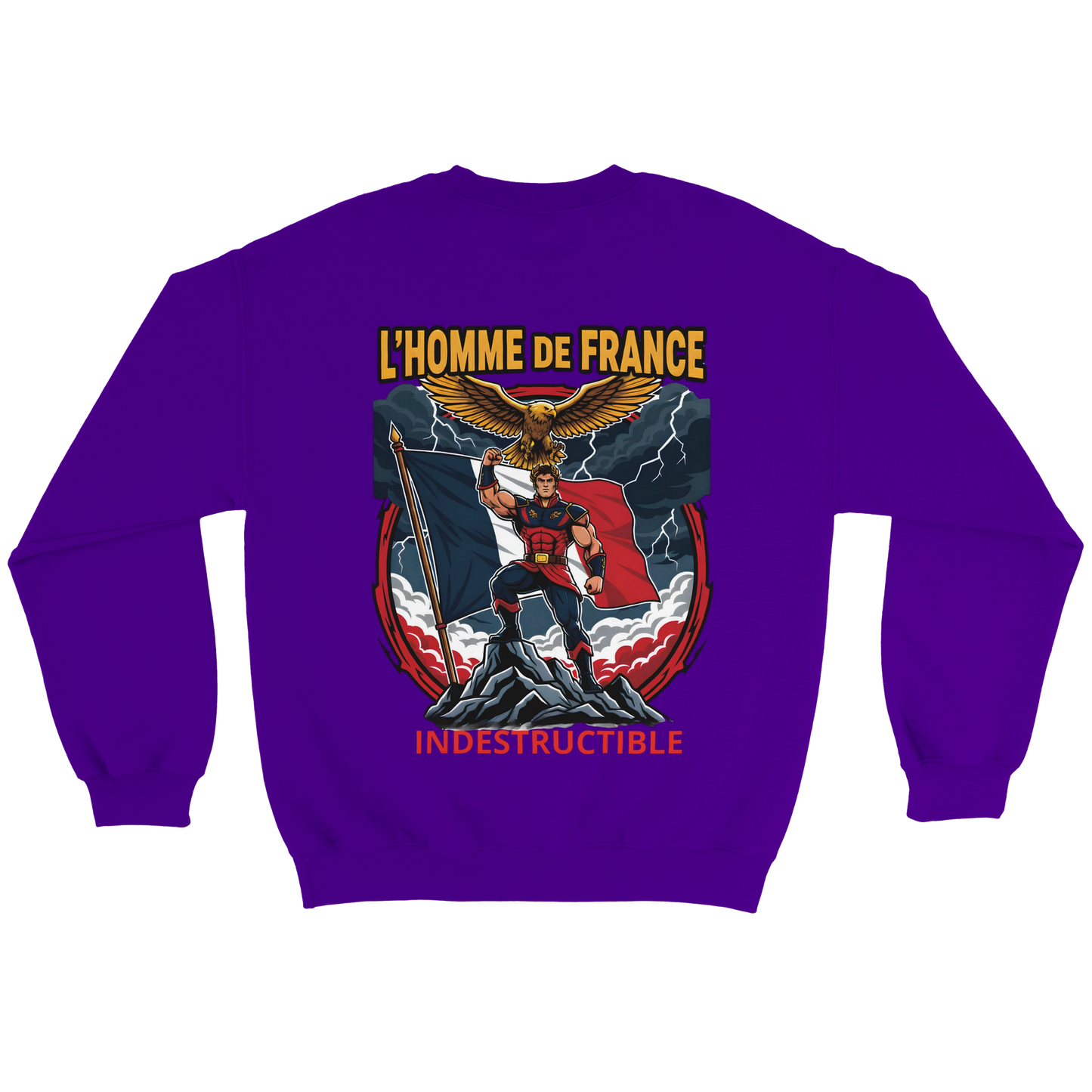Sweat-shirt Homme France - Premium Cotton Blend Crewneck