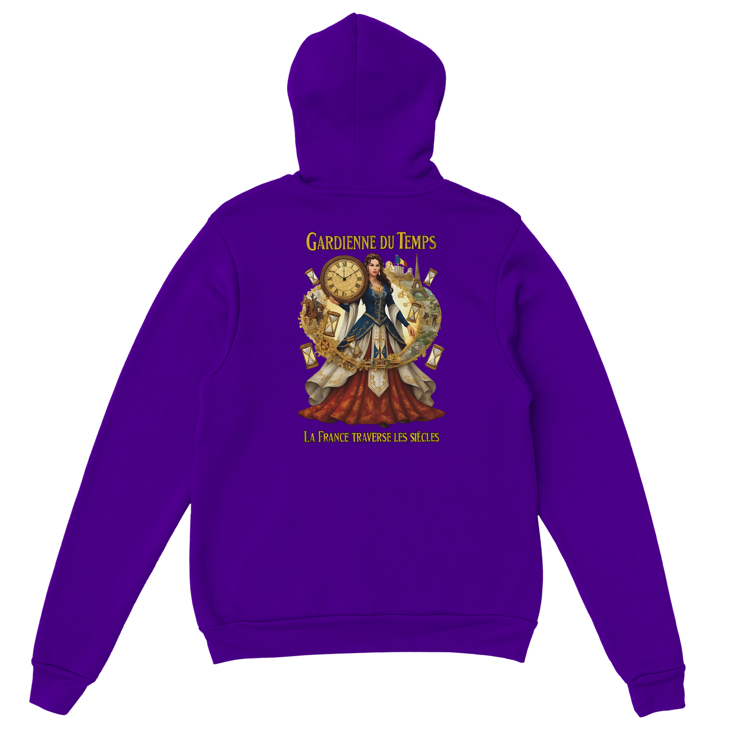 Sweat à Capuche Femme Gardienne du Temps - Confort Premium