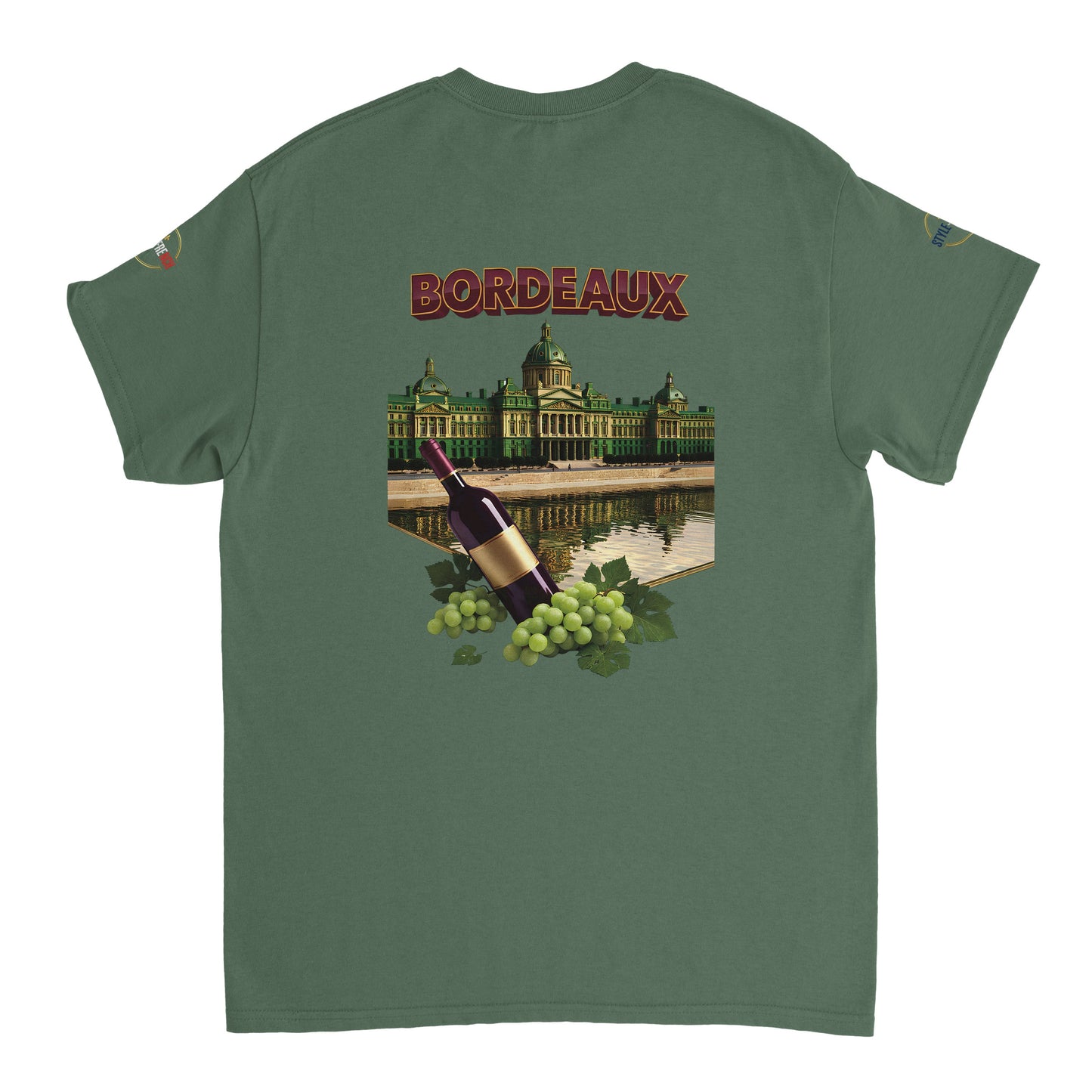 T-shirt Unisexe Bordeaux Ville de France – Coton Épais Premium