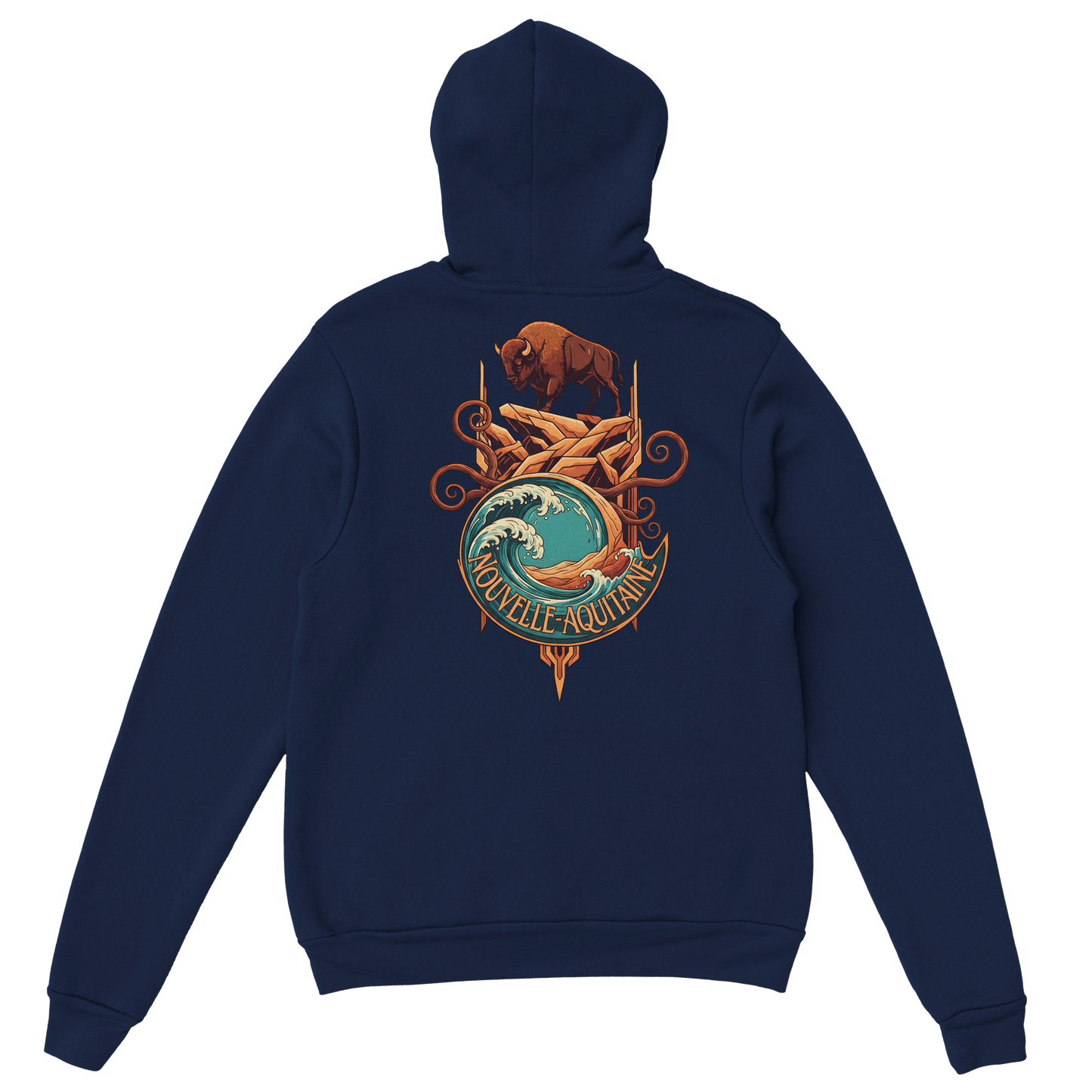 Sweat à capuche unisexe Nouvelle-Aquitaine - Hoodie premium en coton mélangé