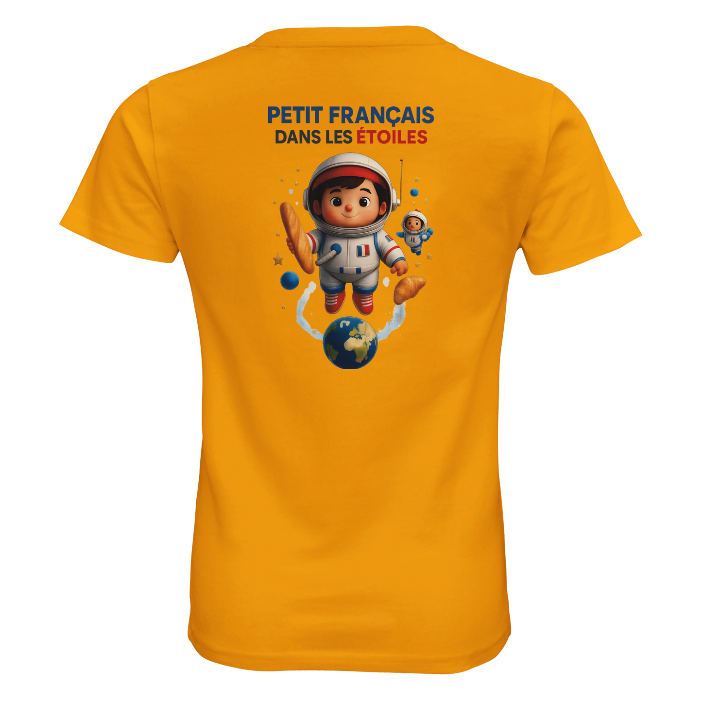 T-shirt garçon Petit Français Dans les Étoiles – 100% Coton Bio