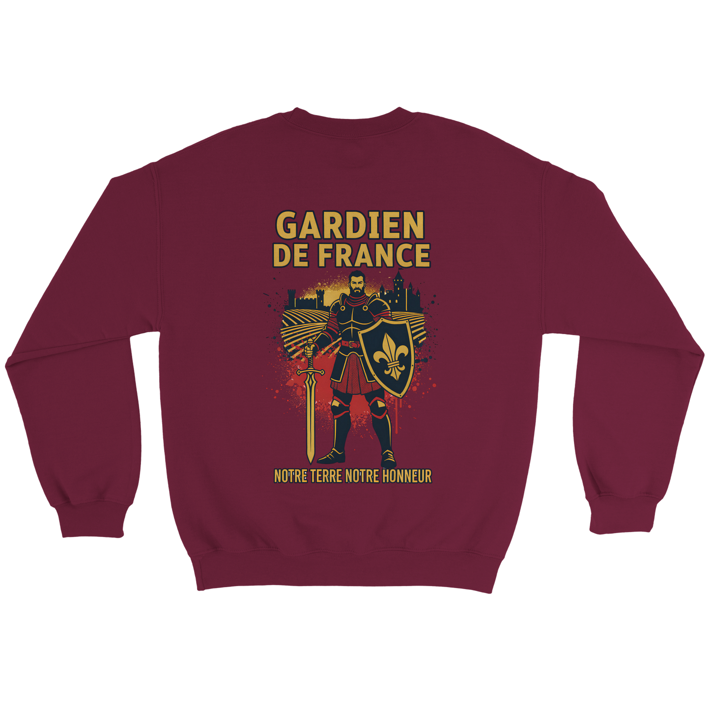 Sweat-shirt Homme Gardien de France - Premium French Heritage Apparel