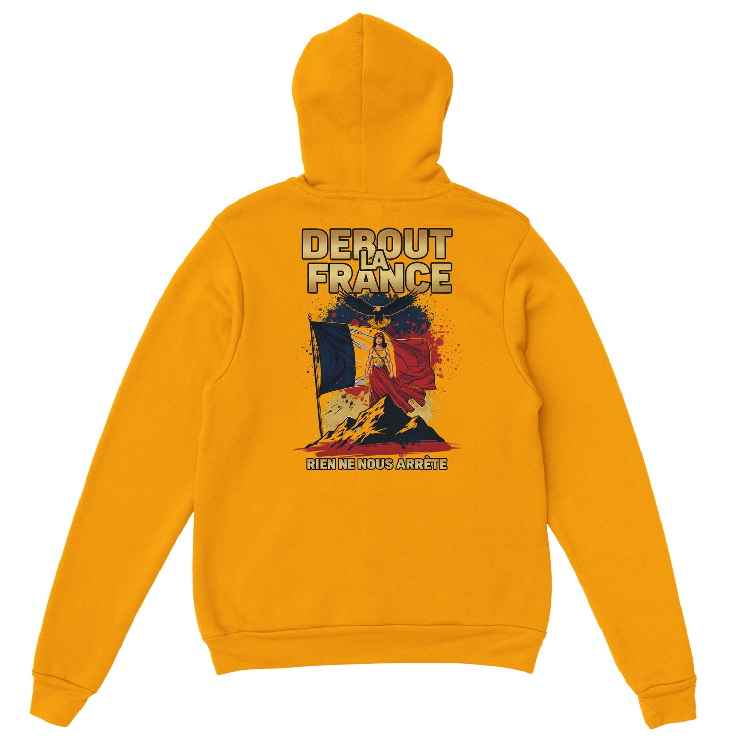 Sweat à capuche femme Debout la France - Hoodie en coton mélangé premium