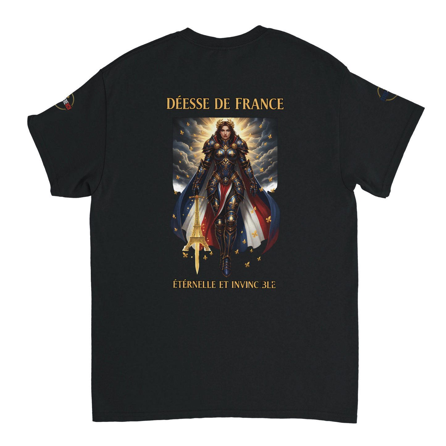 T-shirt Femme Déesse de France - Coton Épais à Coupe Classique