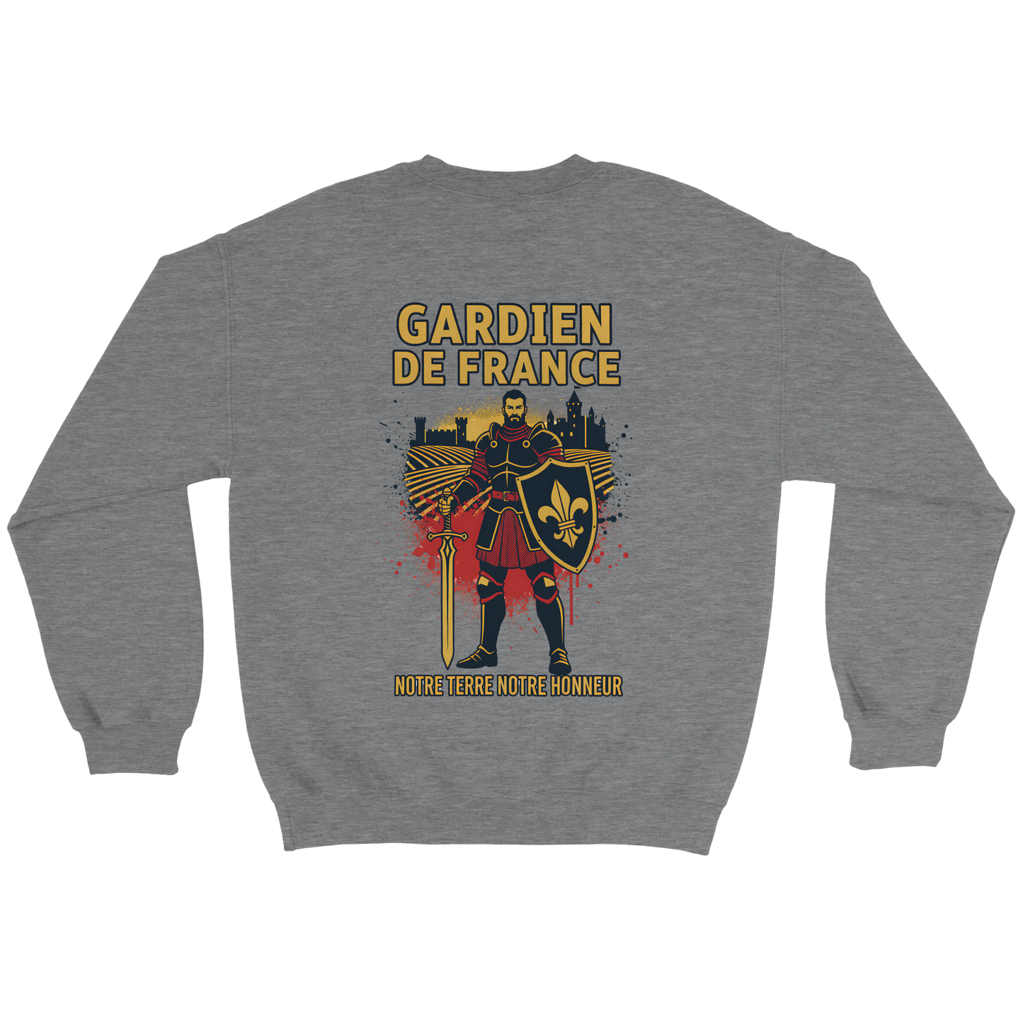 Sweat-shirt Homme Gardien de France - Premium French Heritage Apparel