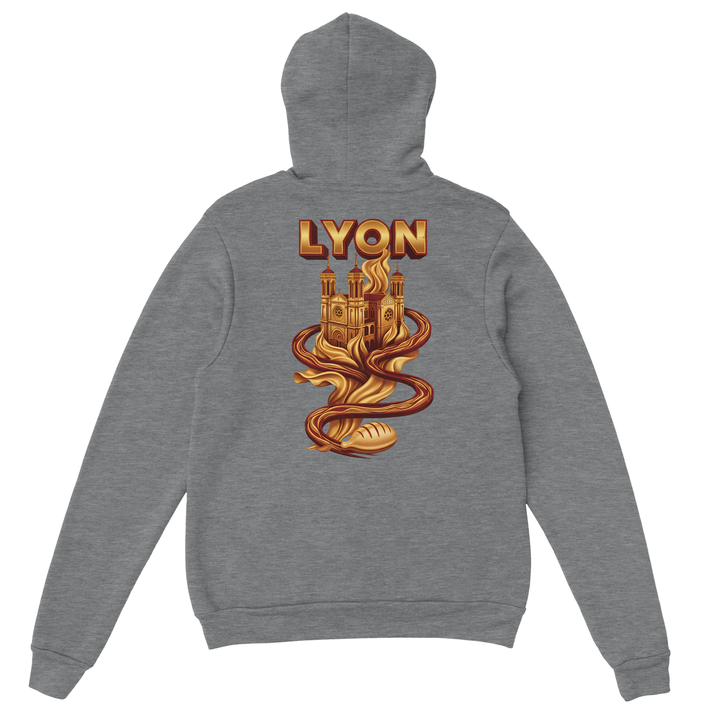 Sweat à Capuche Unisexe Lyon – Design Ville de France
