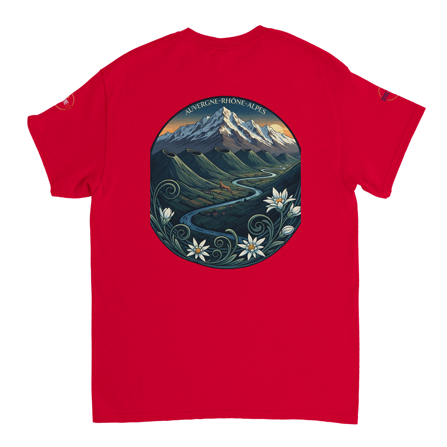 T-Shirt  Auvergne -Rhône -Alpes – Coupe Confortable et Durable