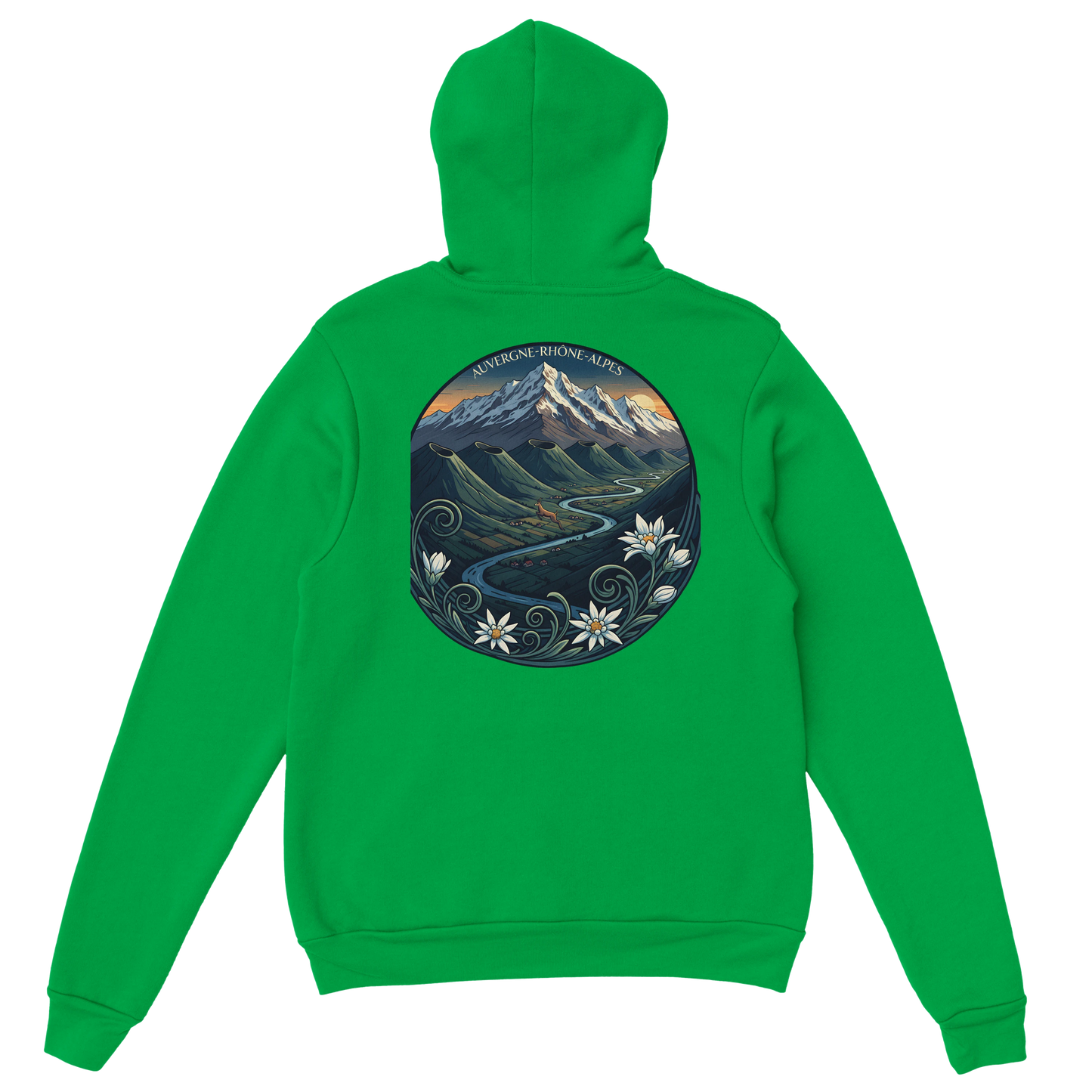 Sweat à capuche unisexe Auvergne-Rhône-Alpes – Confort et style régional