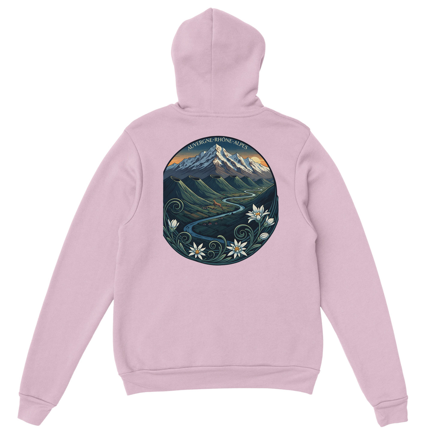 Sweat à capuche unisexe Auvergne-Rhône-Alpes – Confort et style régional