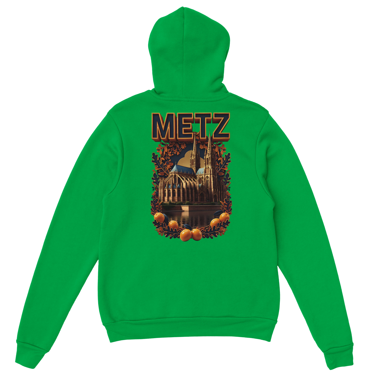Sweat à capuche unisexe Metz - Ville de France - Design Premium