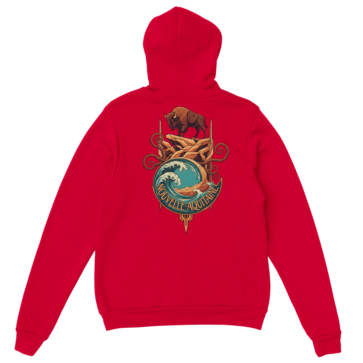 Sweat à capuche unisexe Nouvelle-Aquitaine - Hoodie premium en coton mélangé