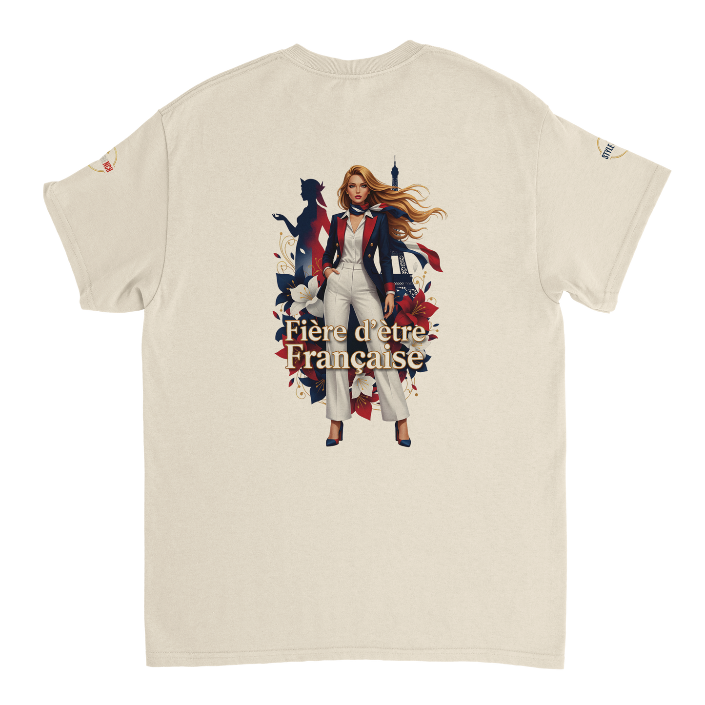T-Shirt Femme Fière d'Être Française – Coton Premium