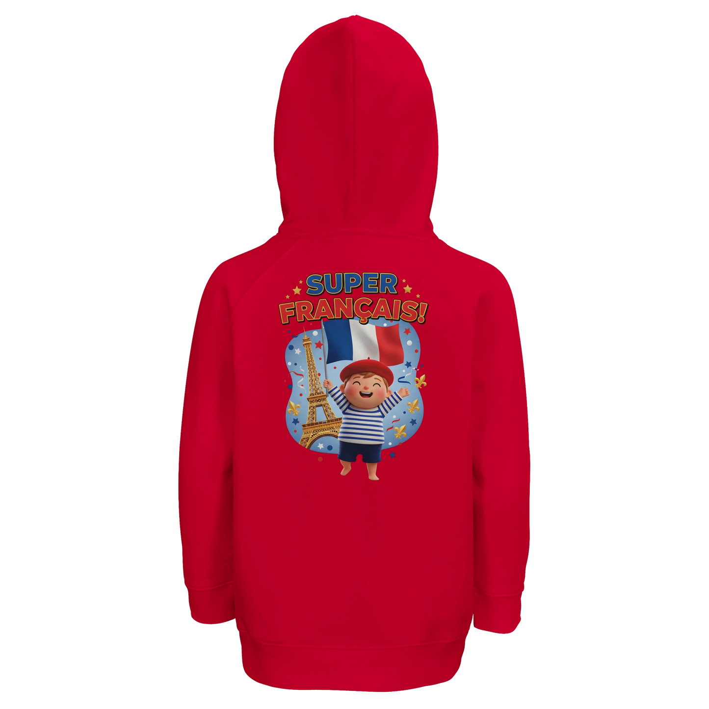 Sweat-shirt à Capuche Enfant - Design Super Français - Éco-responsable