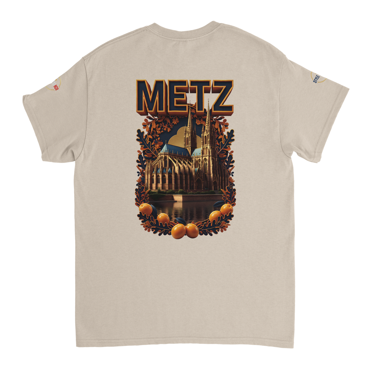 T-shirt Unisexe Metz - Design Ville de France en Coton Épais
