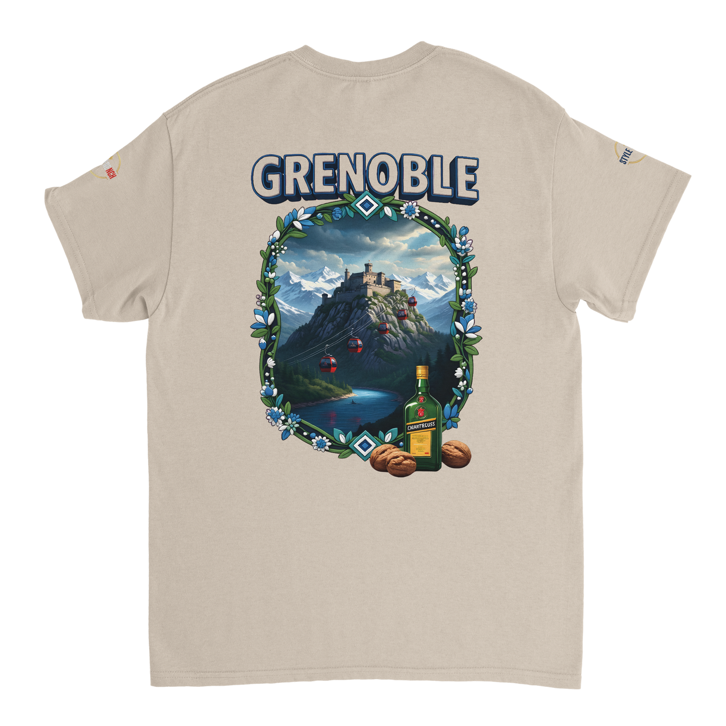 T-shirt Unisexe Grenoble - Ville de France - Coton Premium