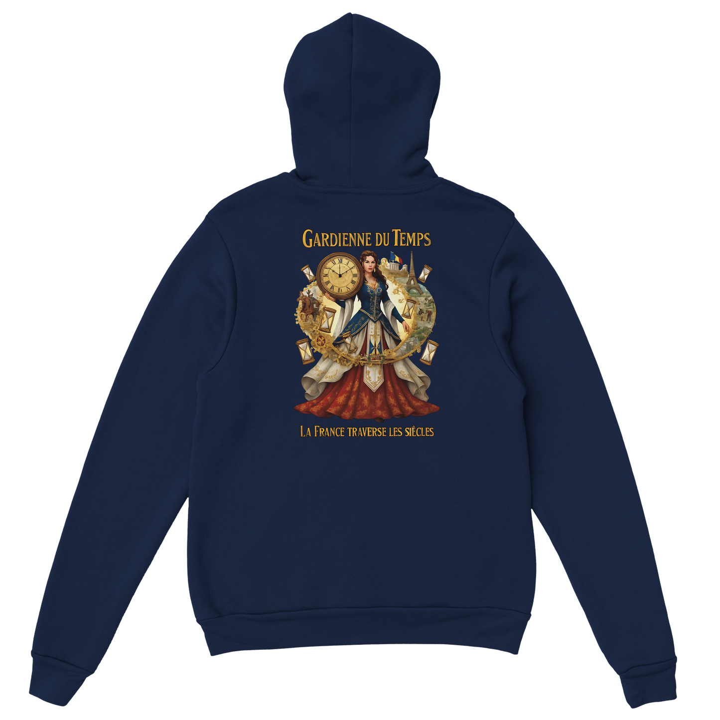 Sweat à Capuche Femme Gardienne du Temps - Confort Premium