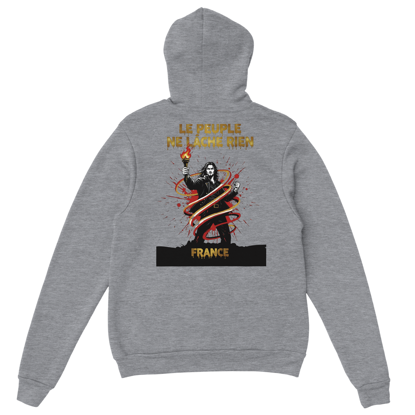 Sweat à Capuche Homme "Le Peuple Ne Lâche Rien" – Confort Premium