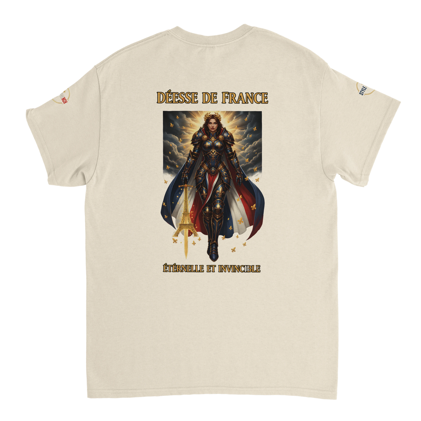 T-shirt Femme Déesse de France - Coton Épais à Coupe Classique