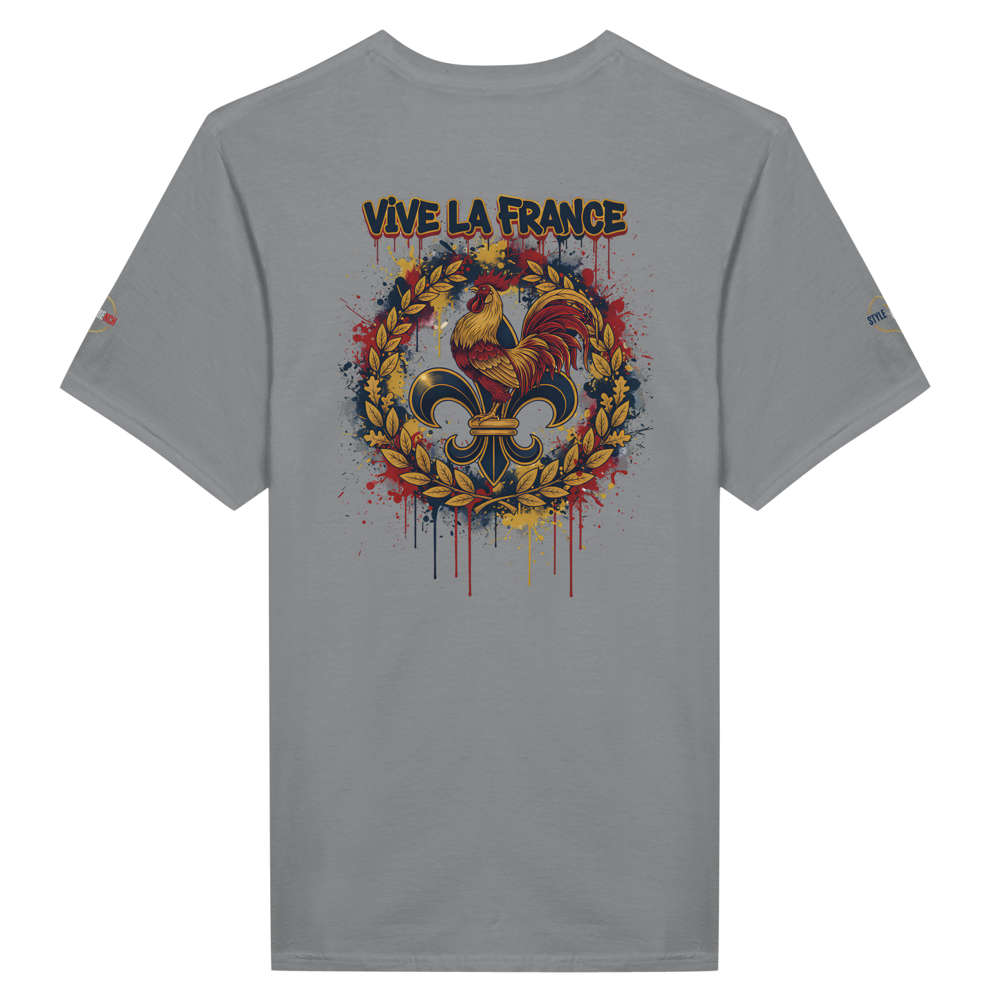 T-shirt Homme 'Vive la France' – Coton Premium, Coupe Classique