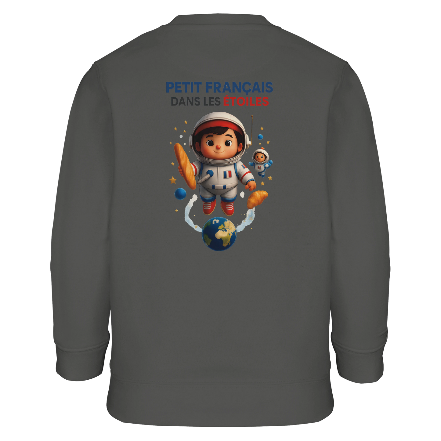 Sweat-shirt garçon Petit Français dans les Étoiles - Coton Écologique et Polaire