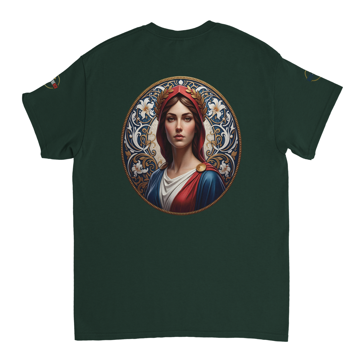 T-shirt Femme Marianne – Coton Épais Coupe Classique