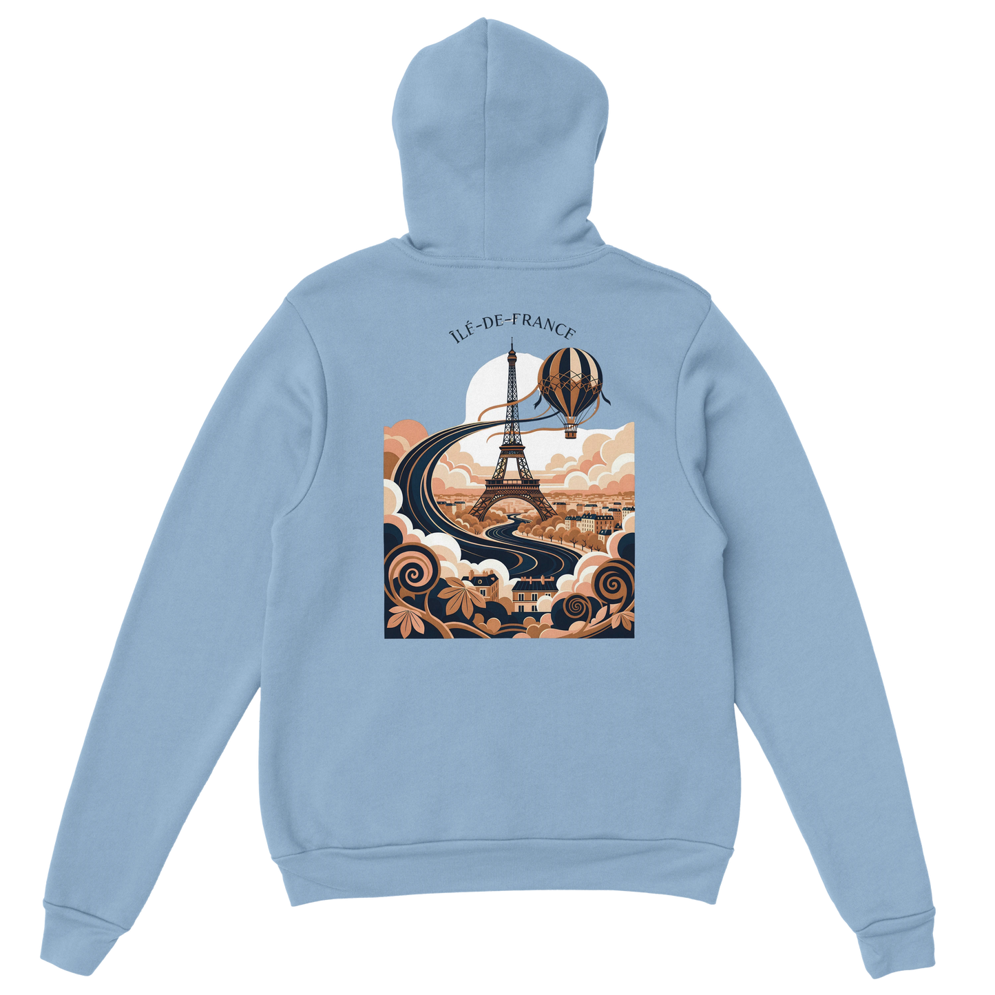 Sweat à Capuche Unisexe Île-de-France – Confort et Style Premium