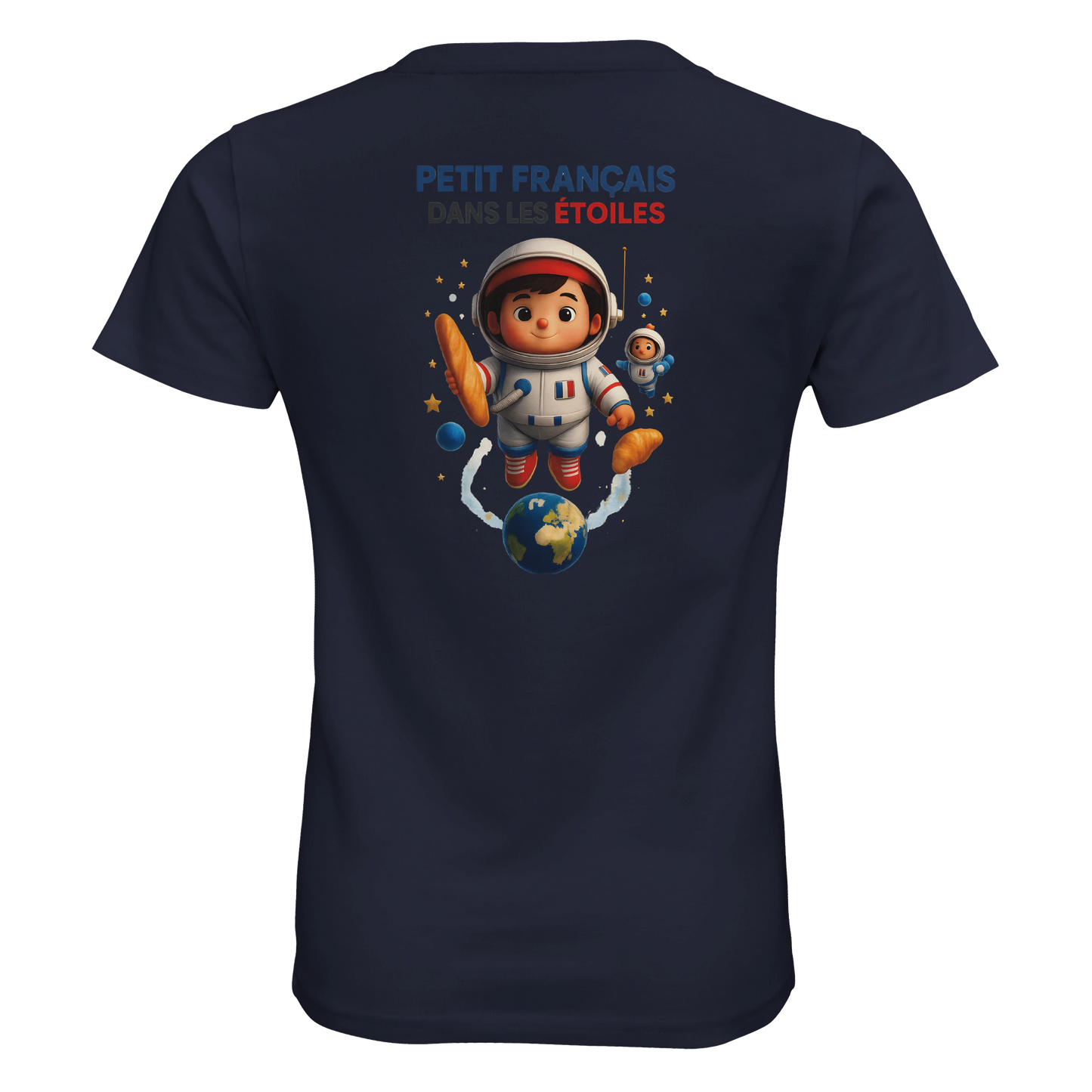 T-shirt garçon Petit Français Dans les Étoiles – 100% Coton Bio