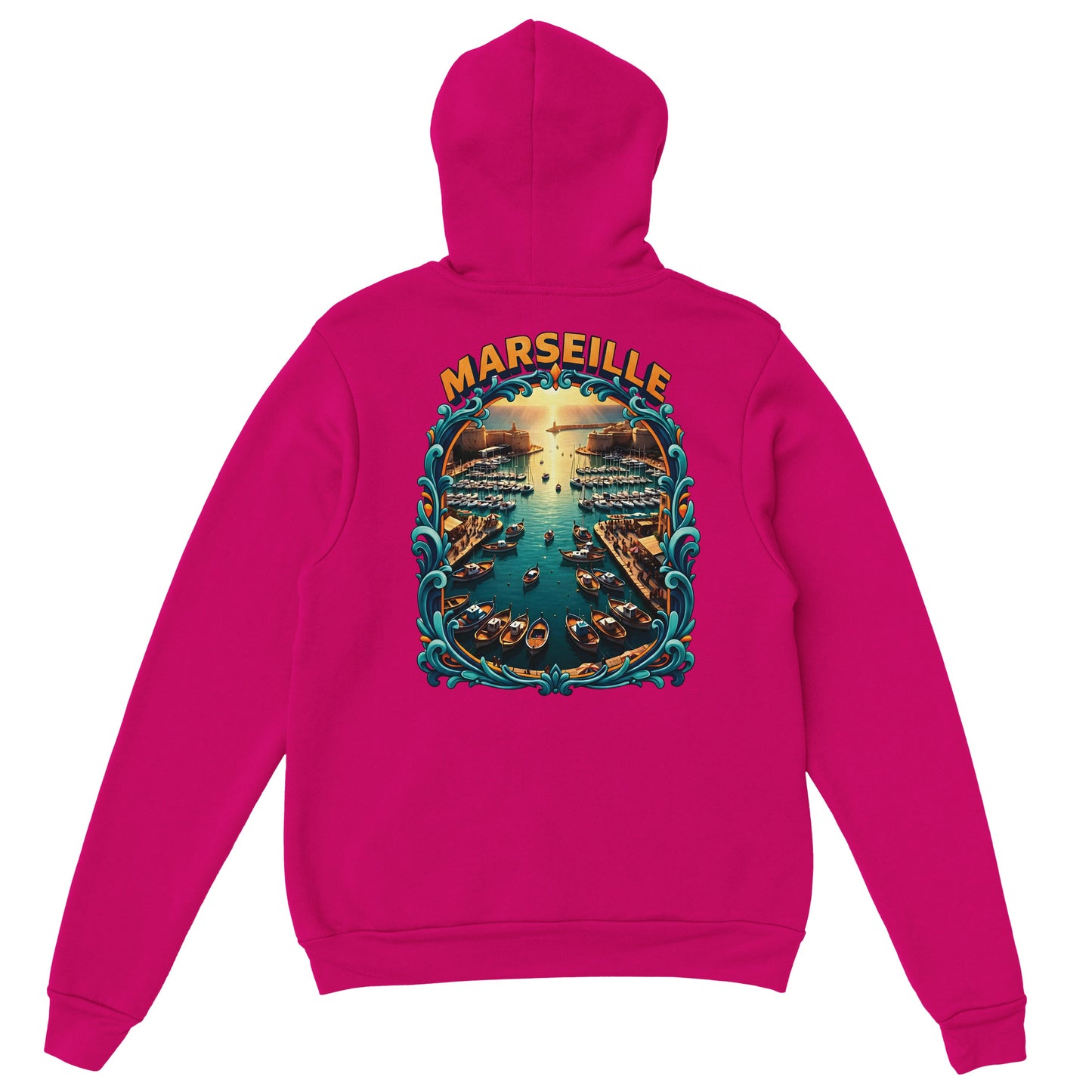 Sweat à capuche unisexe Marseille – Hoodie premium en coton mélangé