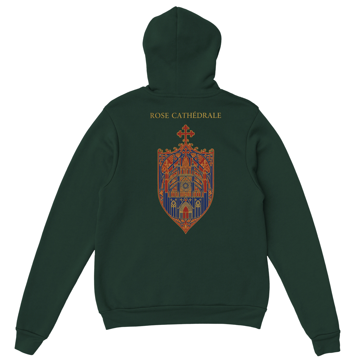 Sweat à capuche femme Rose Cathédrale – Confort Premium