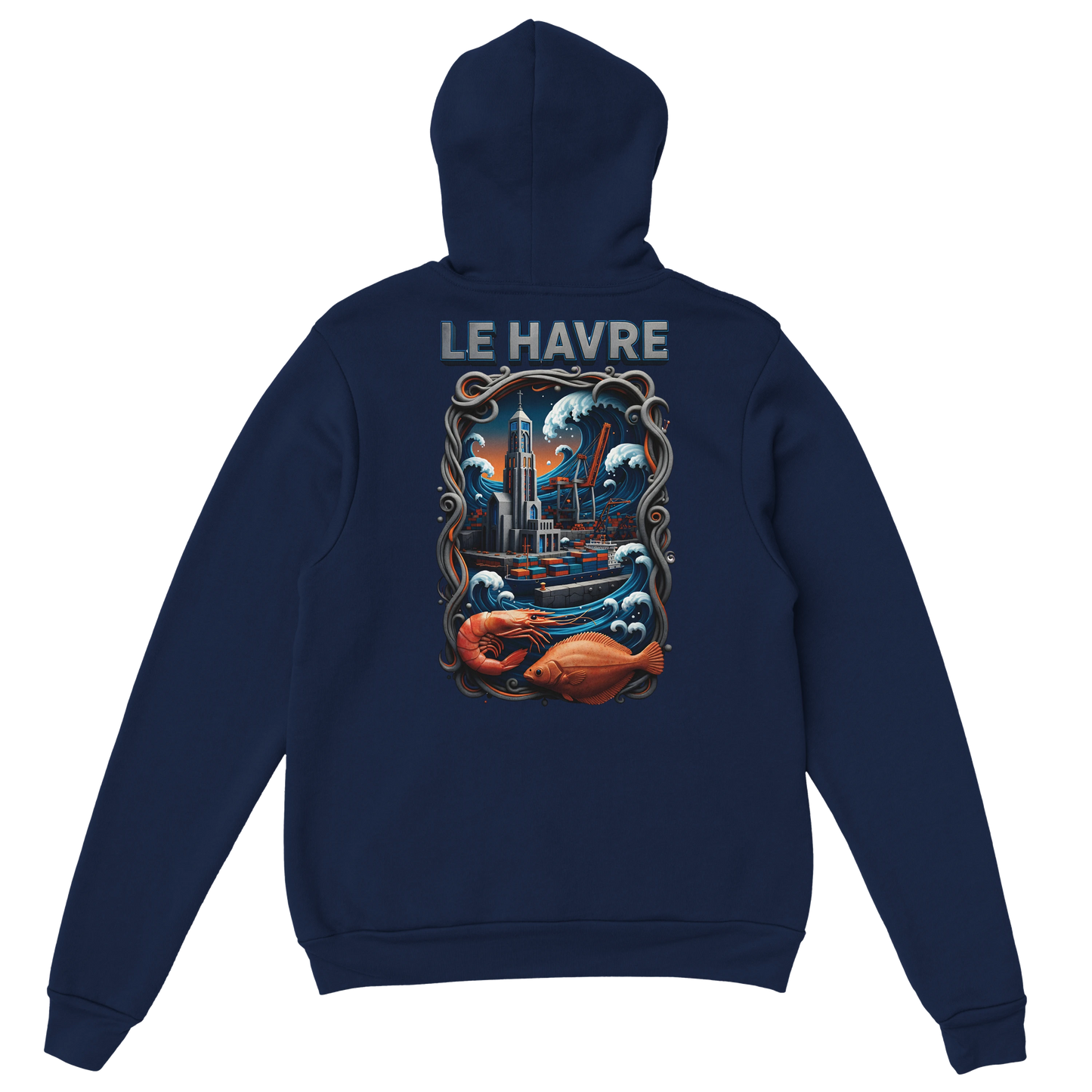 Sweat à Capuche Unisexe Le Havre – Hoodie Confortable et Résistant