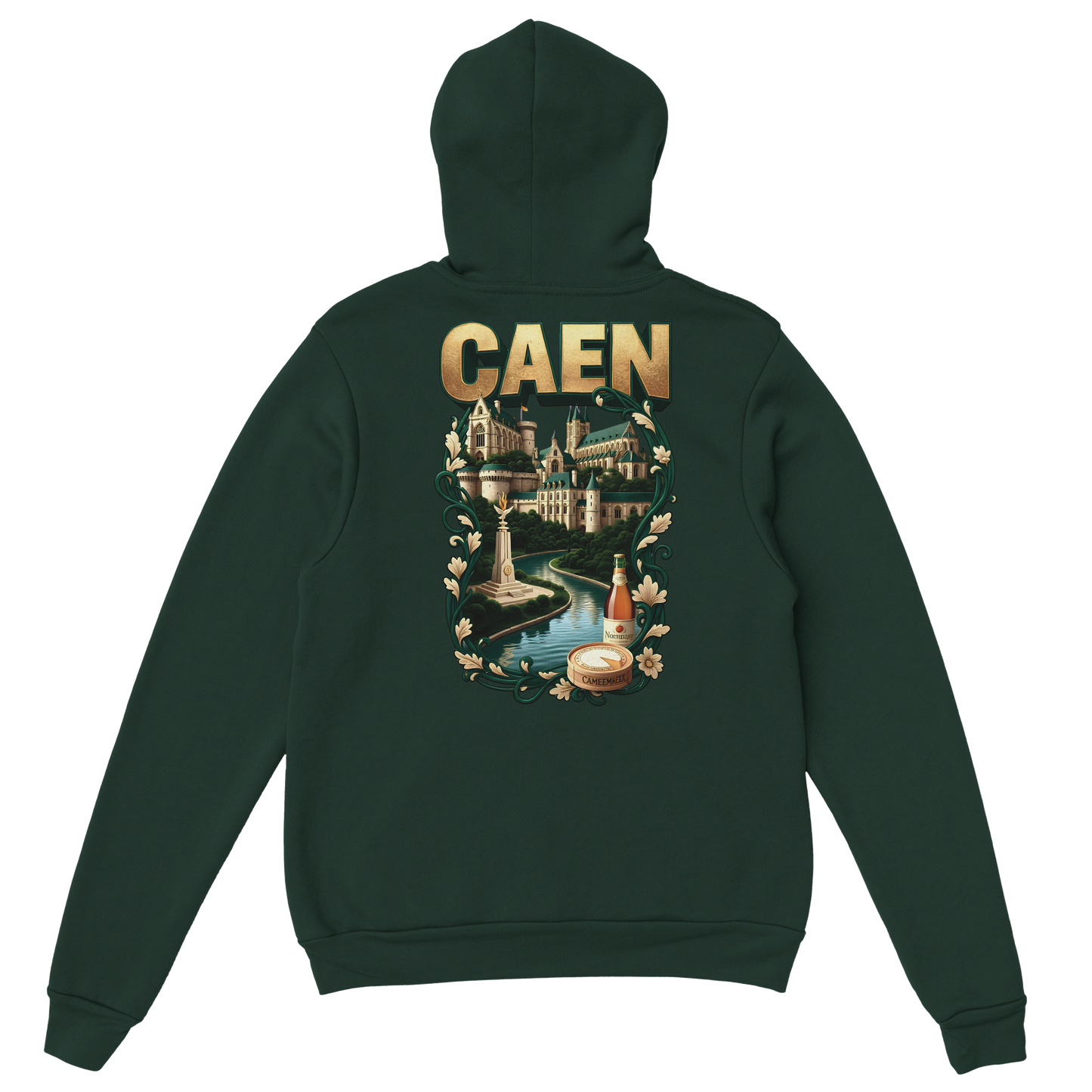 Sweat à capuche Caen - Ville de France - Unisexe Premium