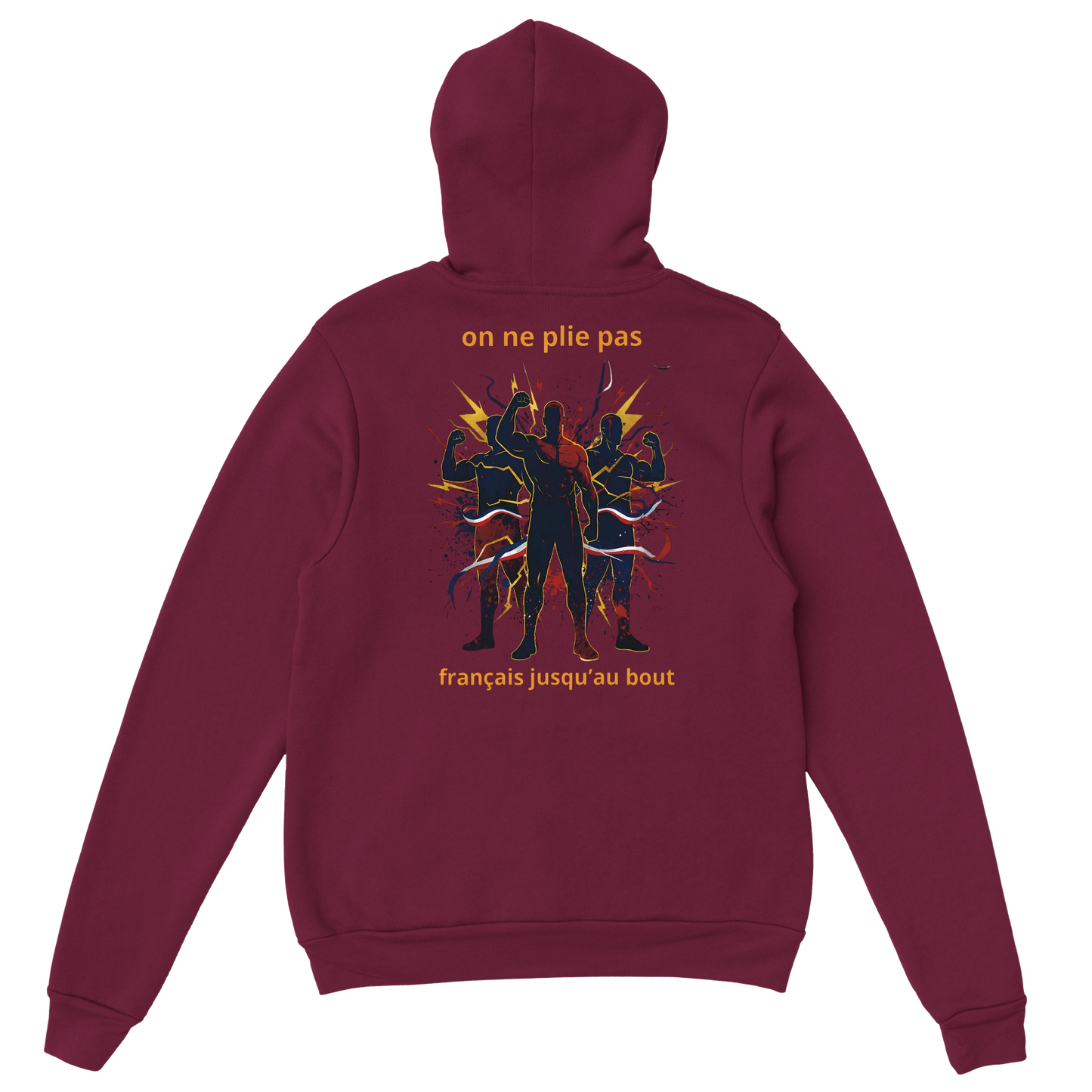 Sweat à capuche homme - Français jusqu'au bout - Confort premium