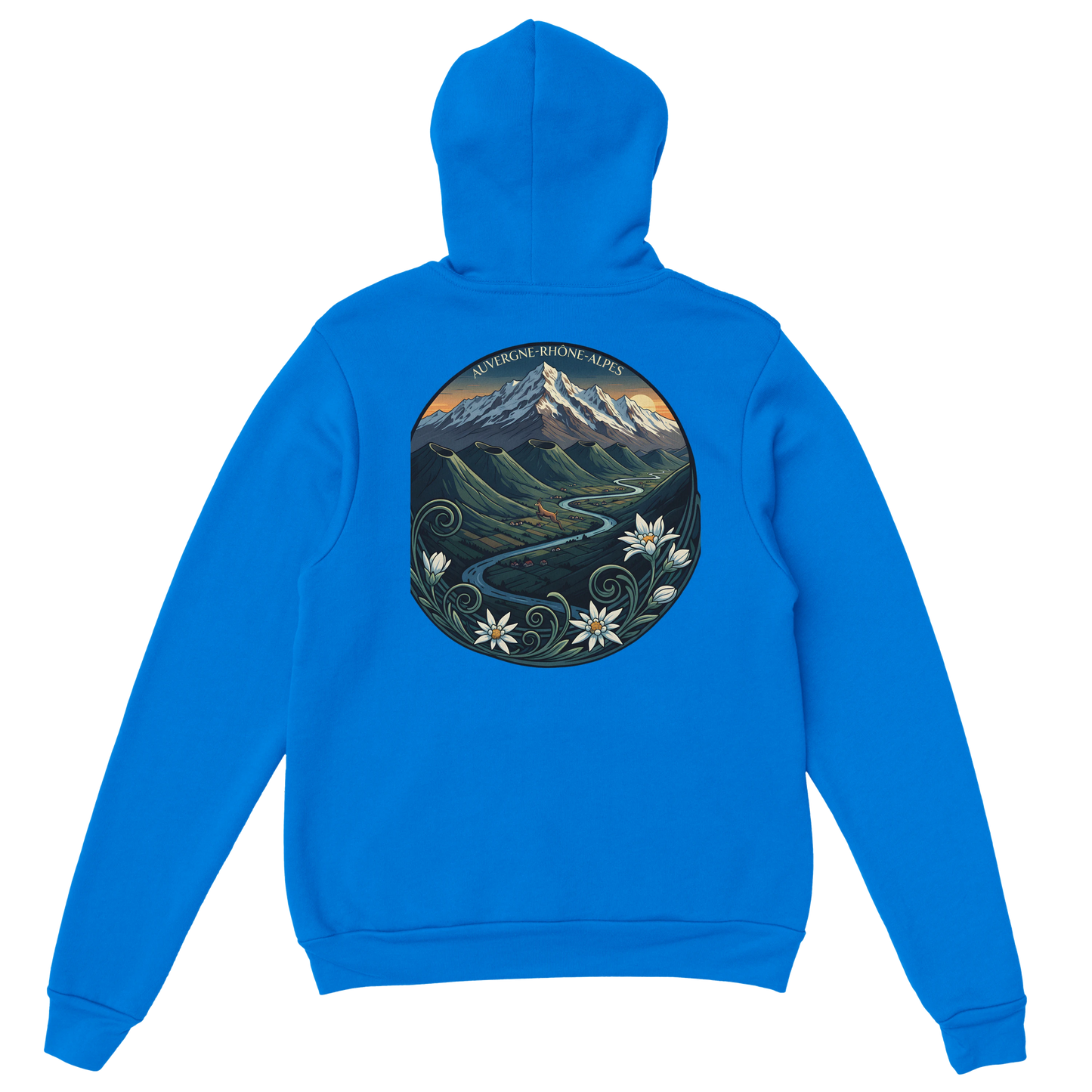 Sweat à capuche unisexe Auvergne-Rhône-Alpes – Confort et style régional