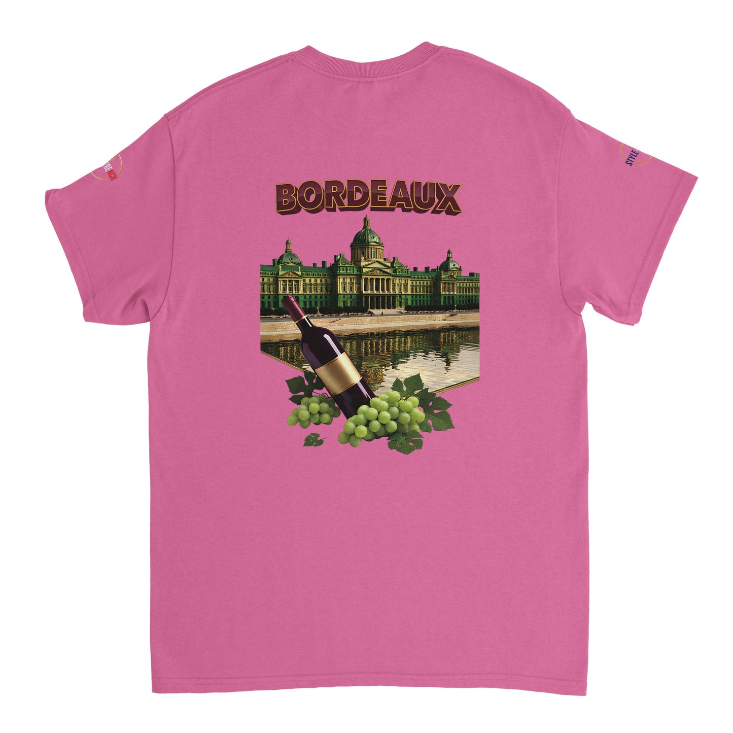 T-shirt Unisexe Bordeaux Ville de France – Coton Épais Premium