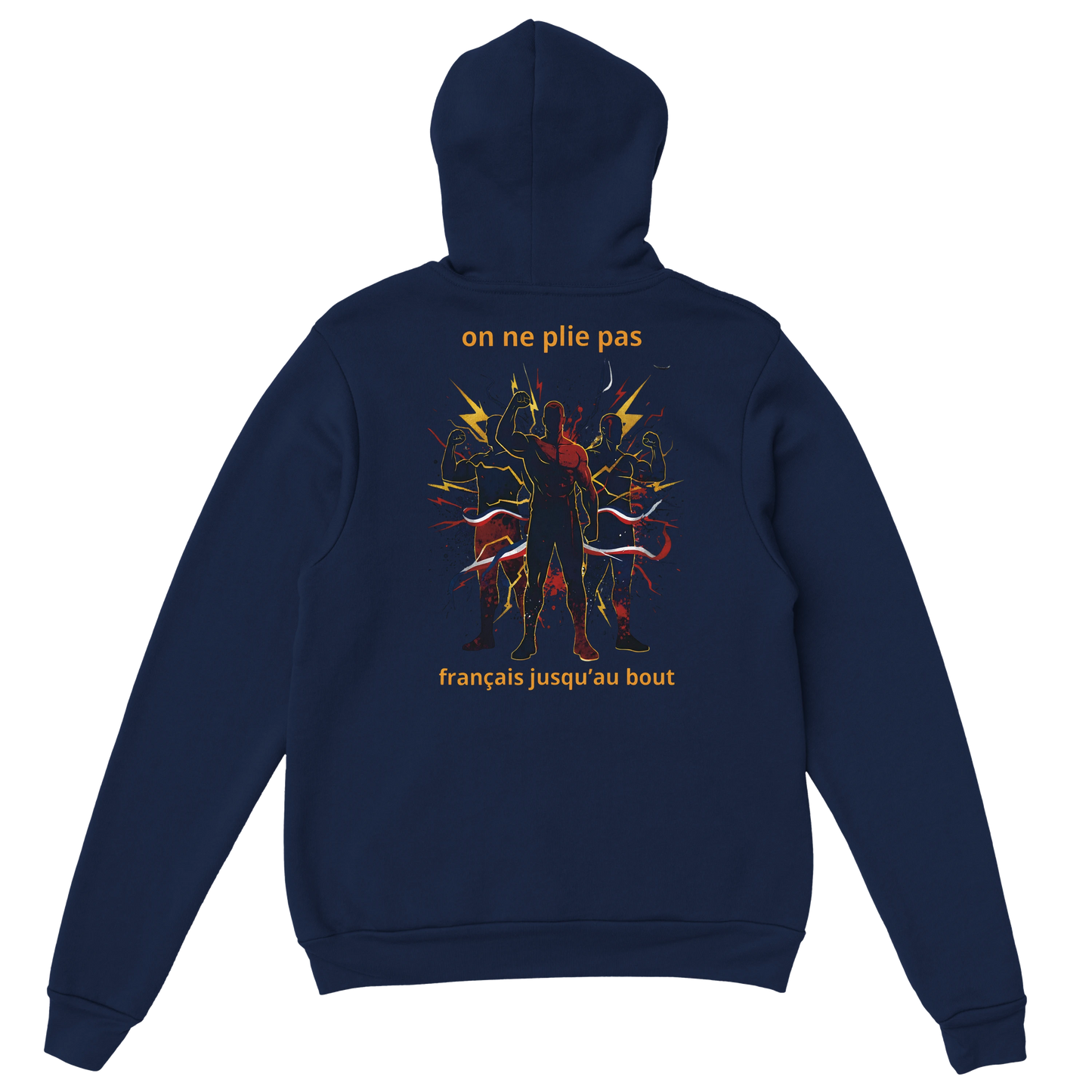 Sweat à capuche homme - Français jusqu'au bout - Confort premium