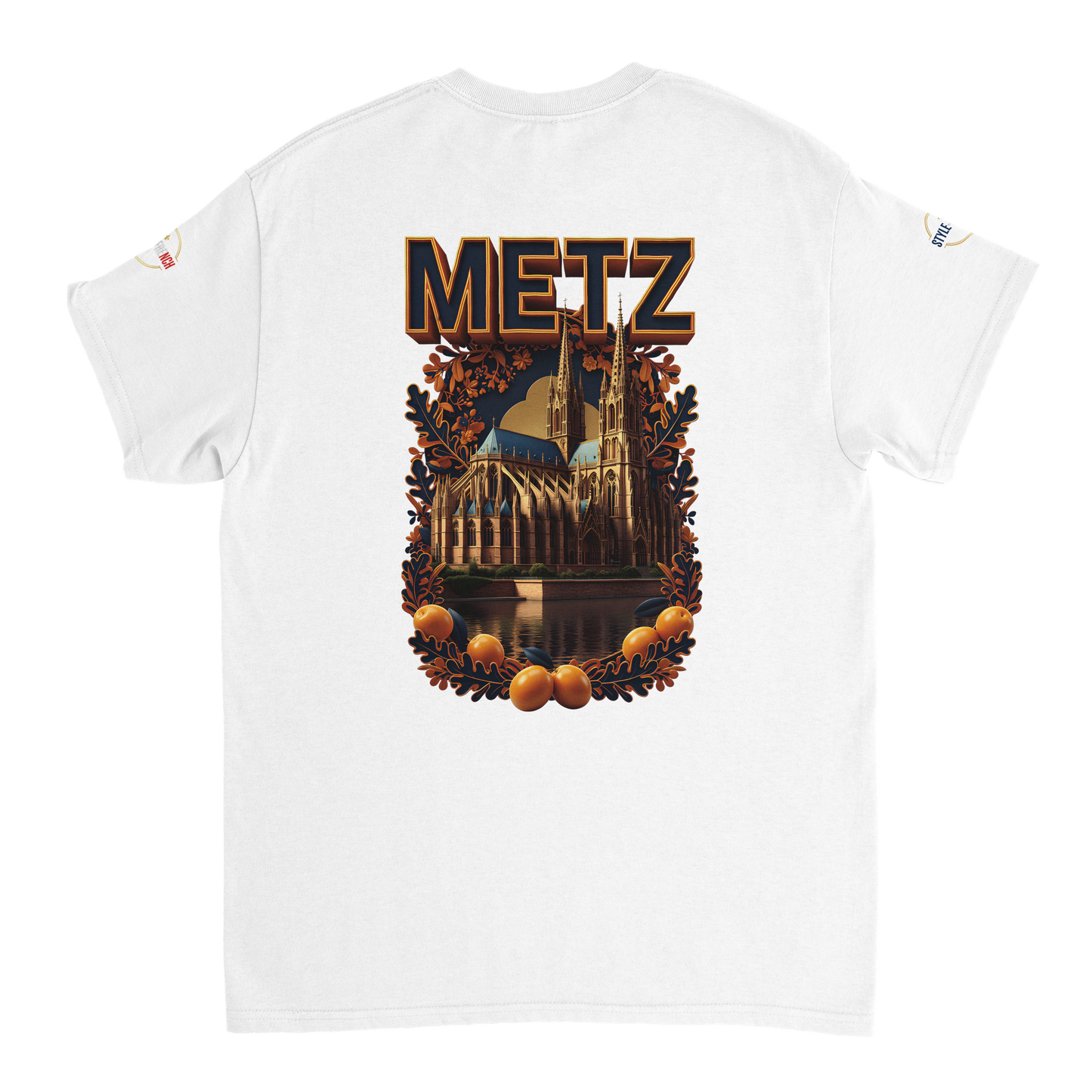 T-shirt Unisexe Metz - Design Ville de France en Coton Épais