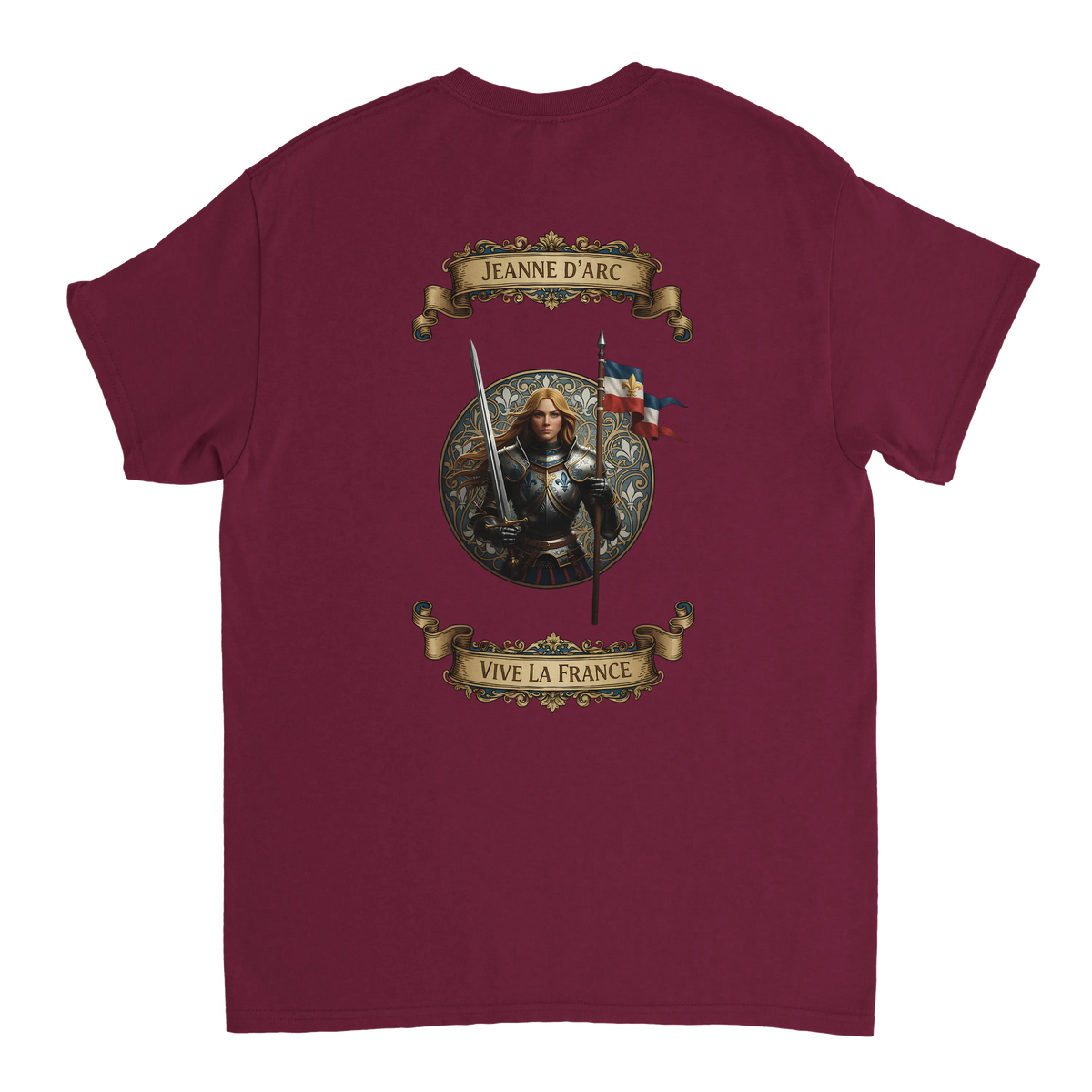 T-shirt Femme Jeanne d'Arc - Symbole Iconique en Coton Premium