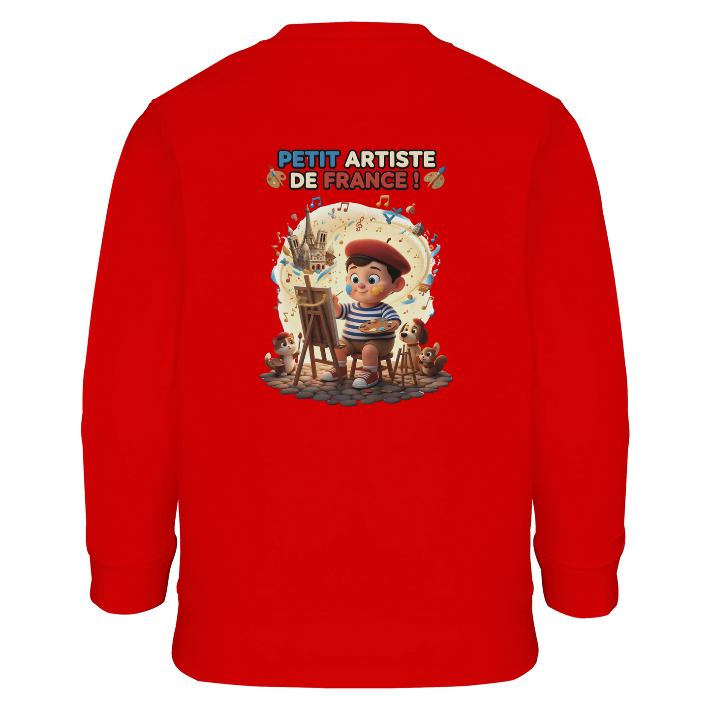 Sweat-shirt Garçon Petit Artiste de France – Coton Bio Confortable