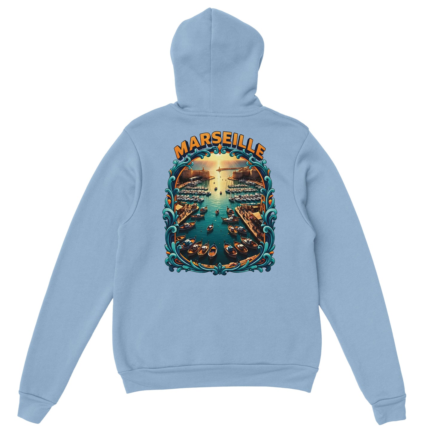 Sweat à capuche unisexe Marseille – Hoodie premium en coton mélangé