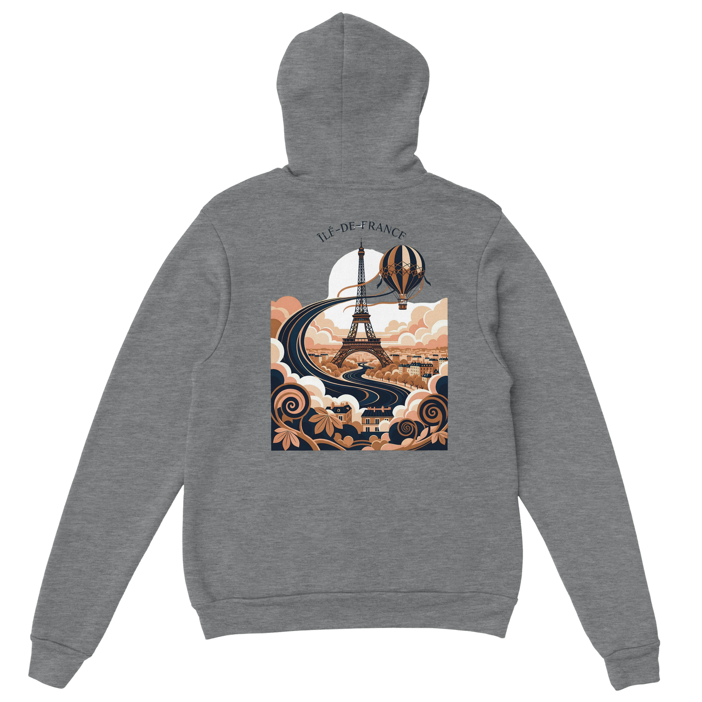 Sweat à Capuche Unisexe Île-de-France – Confort et Style Premium