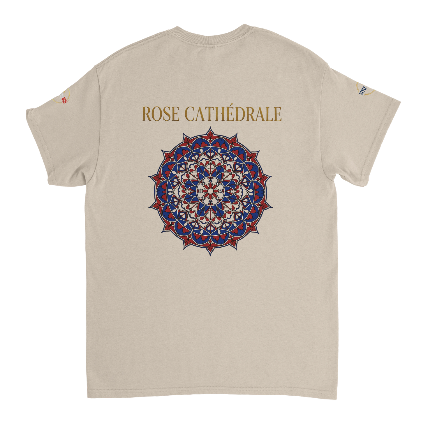 T-shirt Femme Rose Cathédrale – Coton Épais à Coupe Classique
