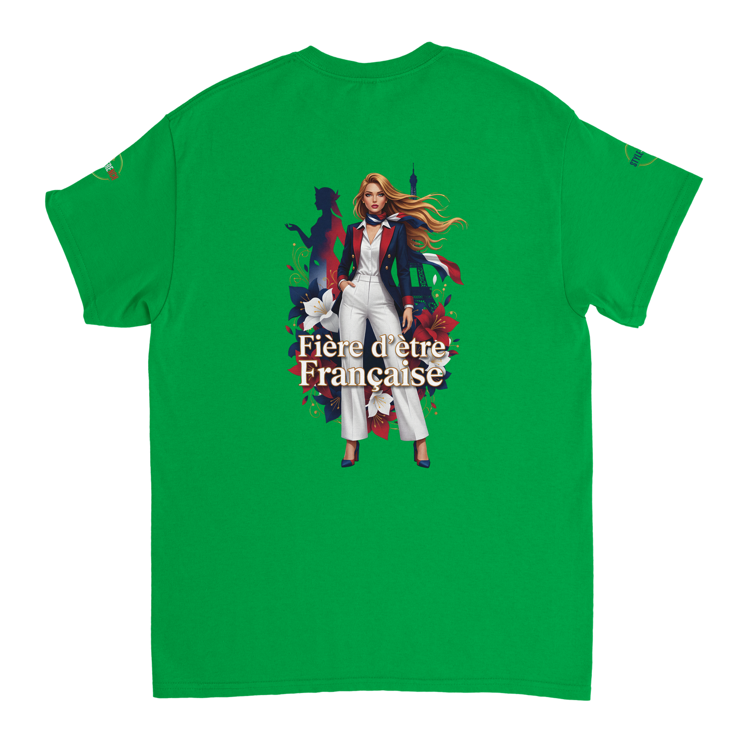 T-Shirt Femme Fière d'Être Française – Coton Premium