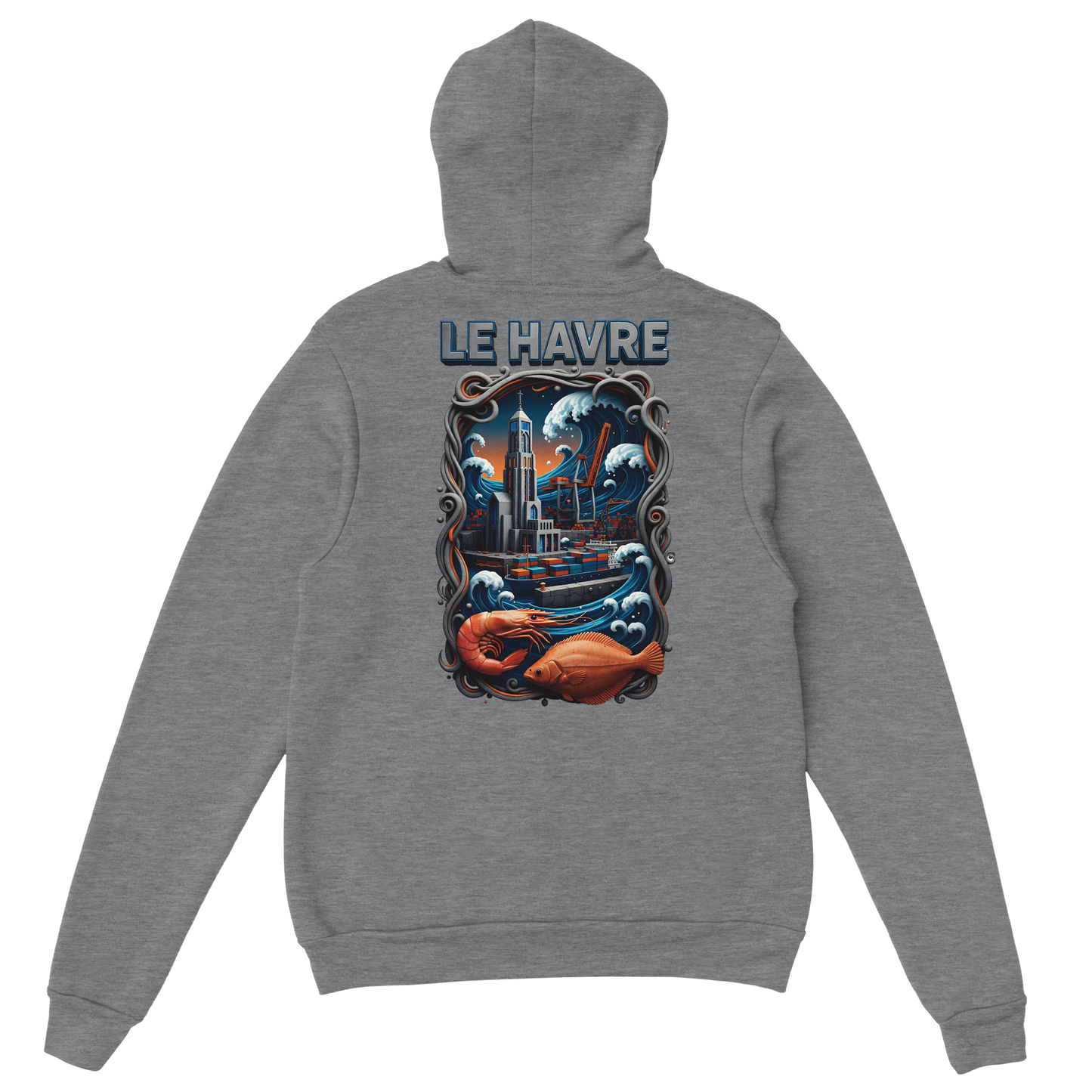 Sweat à Capuche Unisexe Le Havre – Hoodie Confortable et Résistant
