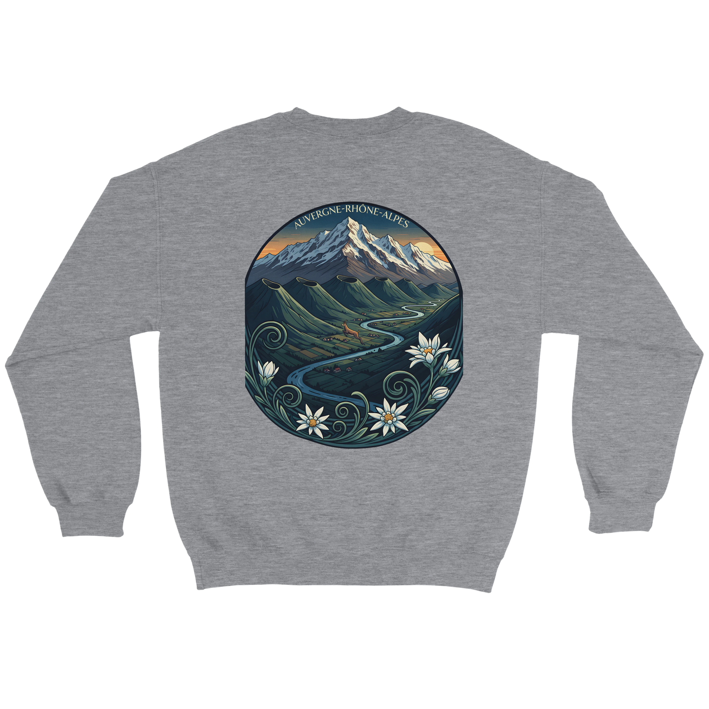 Sweat-shirt Unisexe Auvergne-Rhône-Alpes – Confort Classique