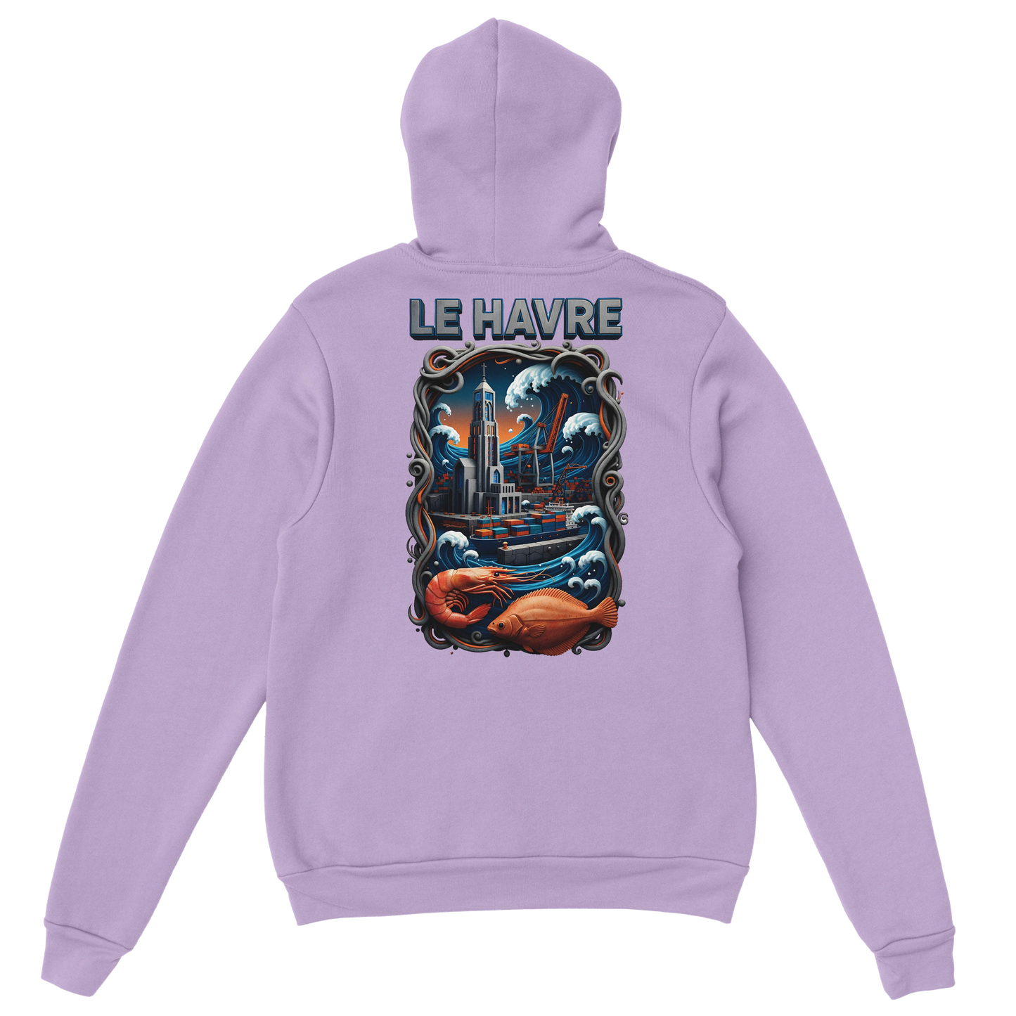 Sweat à Capuche Unisexe Le Havre – Hoodie Confortable et Résistant